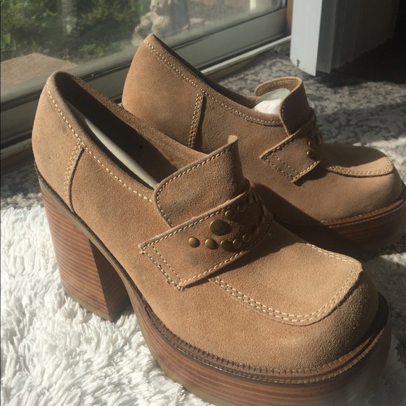 Vintage LAST ONE dead stock 90’s platform chunky - Picture 3 of 8